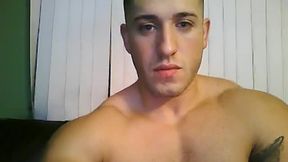 European American Derek Plays with His Dick