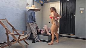 Two naughty girls: Anal hardcore, double blowjob and sperm exchange