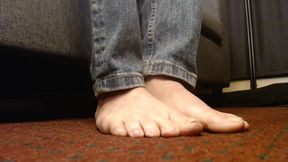 Toe Fetish Spread Tease Toenail Unpolished