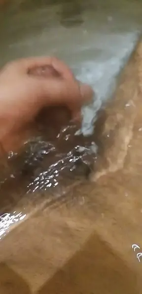 Indian man Play cock dick under water  big cock hot cock