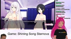 Petite VTuber LewdNeko Enjoys Anime Romance in Shining Song Starnova Aki Route
