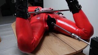 Selfbondage humped by machine gone wrong