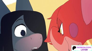 Frisky Futa Queens Destroy Tight Furry in Slick HD Cartoon Cumshot