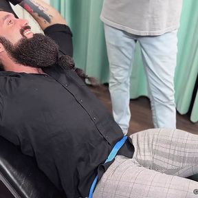 Bearded Jaxton returns to show off his ticklish size 12 feet