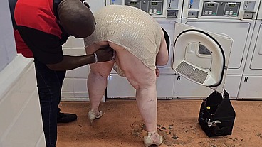 The service technician arrived to repair the laundry machines, but he thought servicing me was a better idea - Big butt Pawg Milf big wet pussy, BBW SSBBW, thick ass, big fat ass, BBW creampie pussy