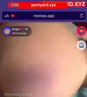 Amateur teen flashes camera during webcam chat