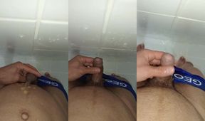 Desperate pissing in underwear I get all wet close-up