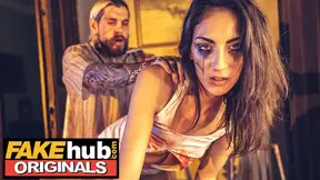 Sexhub Originals - Sex Horror Movie goes wrong when real killer enters star actress dressing room