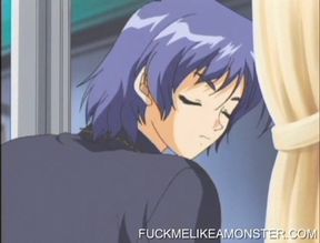 Big tit anime whore gets railed