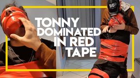 Tonny Tape dominated by an intruder (1080p) Gay Bondage - Gay Domination - Tape Bondage - Handgag - Suit and tie - Domination - BDSM