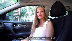 Driving Home a Nude Artist: Sperm Painting And Sensual Sex Story