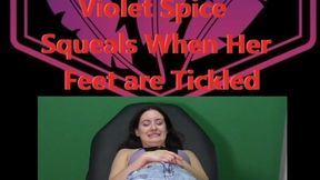 Violet Spice Squeals With Foot Tickling WMV