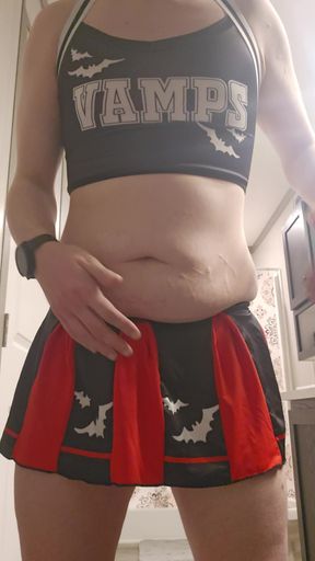 Did someone call for a chubby femboy cheerleader?