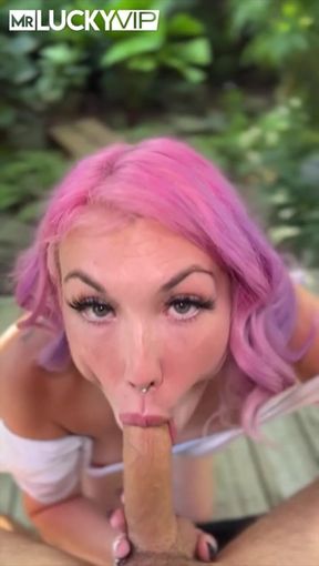 Madison Blaze's Thrilling Outdoor Adventure: A Sensual POV Experience