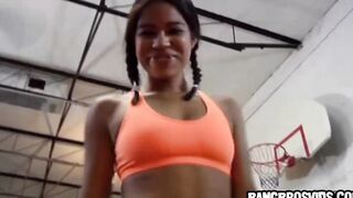Adorable african teens fuckes at the gym