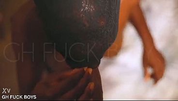 Petite teen slut loves double BBC throat fuck