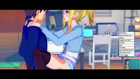 Kizuna Akari Shimakaze Hot Striptease Dance With Big Boobs & Ass Ecchi Showdown