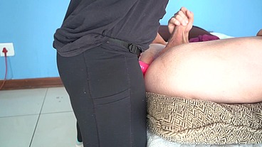 Amazing Hot Pegging Session Handsfree Doggy Cumshot! RED Video