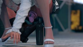 Young Sissy Anal Fucks A Bottle for an Uniform : The Obey Gameplay