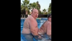 Parent Humps Guy In Swimming Pool