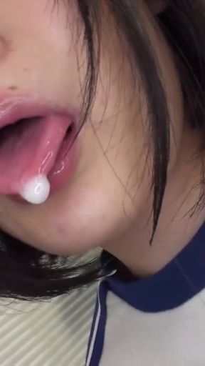 Stunning moment from "JAPANESE HOTTIE FUCKED TO PUSSY CUMSHOT CREAMPIE"