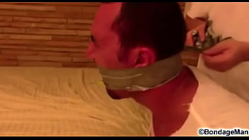 Victor SockGagged and TapeGagged tight and captured with socks inside his mouth wrapped the tape around his head  FULL MOVIE