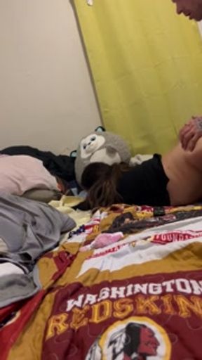 Waking my step sis up with her new alarm cock