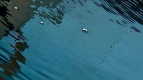 Flashing My Dick in Front of a Girl in Swimming Pool and Fucks Me - It's Very Risky with People Near - Misscreamy