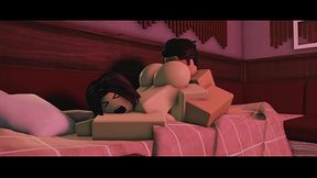 ROBLOX PORN | Cute moaning slut gets fucked in private room