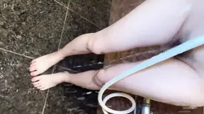 Asian Angel spreads legs for devilish cock worship