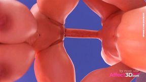 Redhead futa babe fucking her gf in yoga positions a 3d animation