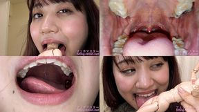 Yukino Nagasawa - Showing inside cute girl's mouth, chewing gummy candys, sucking fingers, licking and sucking human doll, and chewing dried sardines mout-177 - MOV 1080p