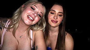 Ella Reese and Lucky Kay Love share big beautiful male stick in POV