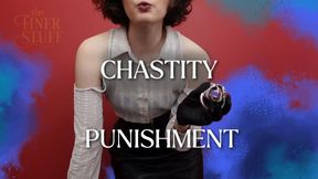 Chastity Punishment For Naughty Toys [Leather Gloves Role Play]