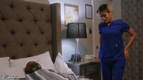 Horny Nurse Fucks Dirty Old Man