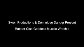 Rubber Clad Goddess Muscle Worship (1080p)