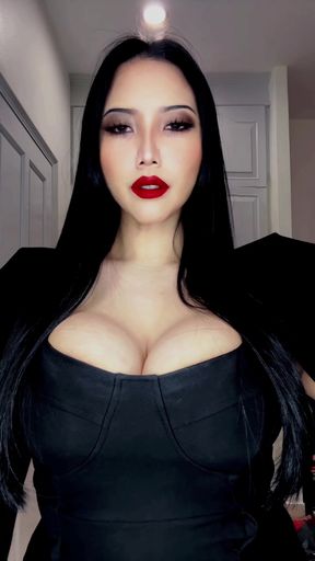 Female Onlyfans Model in Black Dress