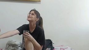 Ass fuck with cute-faced brunette after blowjob! - Amateur Porn