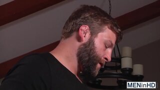 Dirk Caber takes Colby Jansens hard cock balls deep