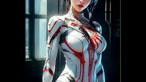 Futuristic Spidergirl in Sexy Suit Shows Off AI-Generated Perfection