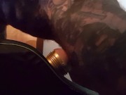 Tattoo Man and Fleshlight in Liberator Mount