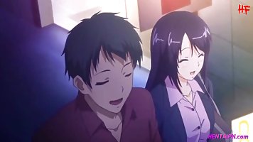 Cartoon babes with big boobs, Rikujoubu Joshi and Nama Onaho are always in the mood for sex