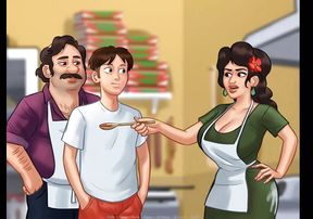 Summertime saga: hot Italian MILF from the pizzeria ep 55