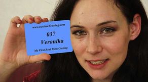 Veronika's first porn casting