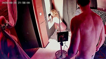 Homemade Gloryhole Behind The Scene - 100% Real - RedCat in action