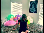 POV Cute green haired Trans Girl gives you humiliating SPH after Tinder Date.