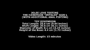 Jolee Love Testing The Handmade Impaler Size L (With Additional Anal Fisting) TWT280