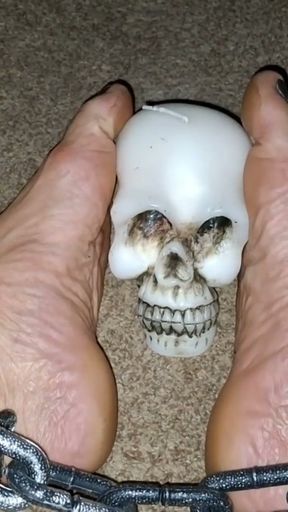Halloween foot play   Clip 1