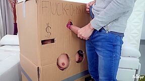 Makeshift Cardboard Gloryhole