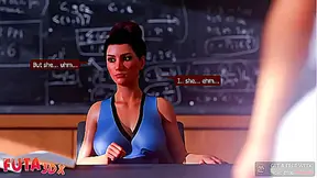 Seduction Class: Mistress Trains Busty Futa Pupil in Steamy Private Lesson